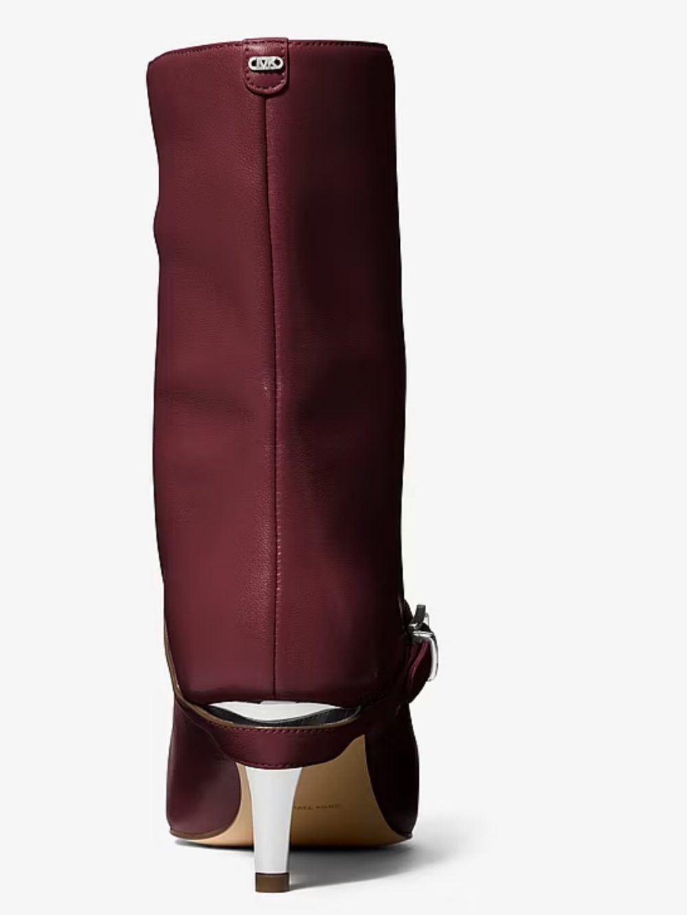 Michael Kors Kasia Leather Buckle Boot in Oxblood - Picture 5 of 8